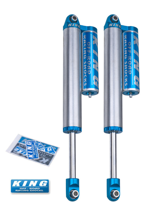 King Shocks 00-10 シボレー シルバラード 2500/3500 リア 直径2.5インチ（約63.5mm） ピギーバックリザーバーショック（ペア）