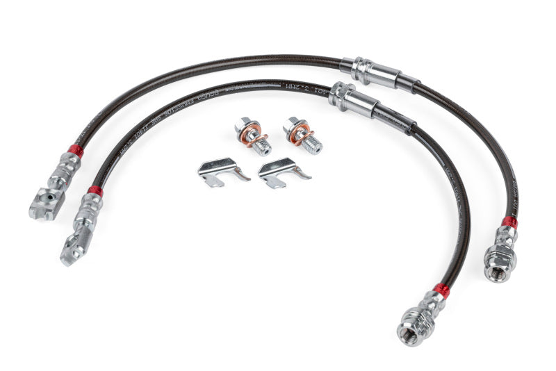 APR 2005-2022 Audi A3/05-22 フォルクスワーゲン GTI/Jetta/Passat ステンレスメッシュ ブレーキラインセット - フロント