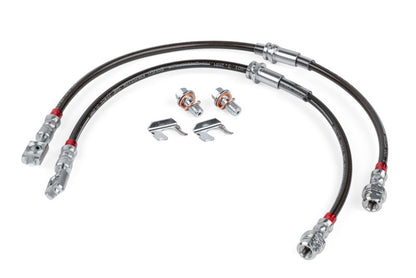 APR 2005-2022 Audi A3/05-22 フォルクスワーゲン GTI/Jetta/Passat ステンレスメッシュ ブレーキラインセット - フロント