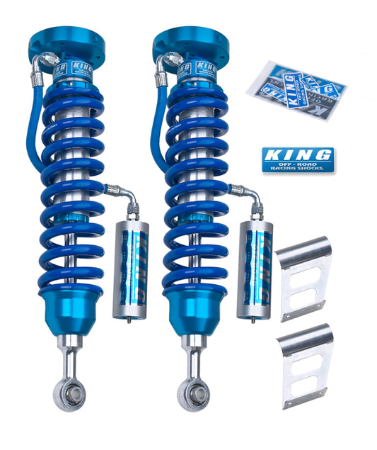 King Shocks 2007年以降 トヨタ タンドラ 2.5インチ径（約63.5mm） フロントコイルオーバー リモートリザーバー付（ペア）