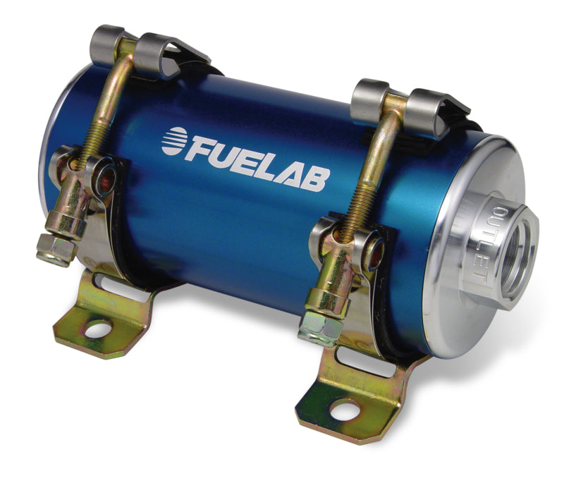 Fuelab Prodigy ハイパワー インジェクション用インライン燃料ポンプ - 1800馬力対応 - ブルー