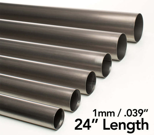 Ticon チタン ストレートパイプ 外径2.13インチ(約54mm) 長さ24インチ(約610mm) 肉厚1mm(0.039インチ)