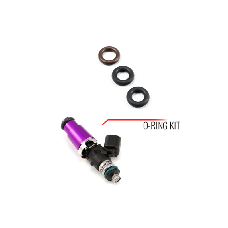 Injector Dynamics インジェクター用 Oリング／シール サービスキット （14mmトップアダプター＆14mmボトム付き）