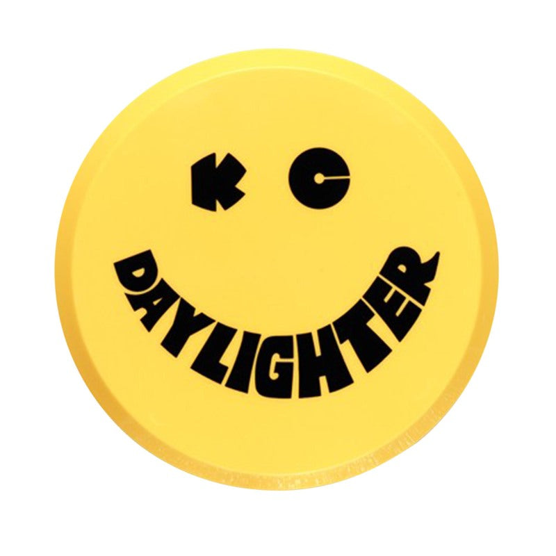 KC HiLiTES 6インチ（約152mm）ラウンドハードカバー - Daylighter/SlimLite/Pro-Sport対応（シングル） - イエロー×ブラックスマイル
