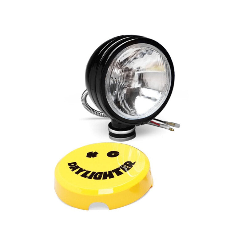 KC HiLiTES Daylighter 6インチハロゲンライト 100W スプレッドビーム（単品）- ブラックスチール