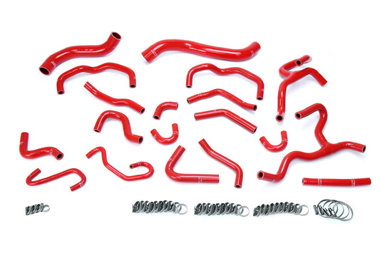 HPS シリコン ホース キット - ラジエーターおよびヒーター ホース 57-1709-RED
