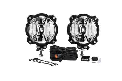 KC HiLiTES 6インチ Pro6 Gravity LEDライト 20W シングルマウント SAE/ECEドライビングビーム（ペアパックシステム）