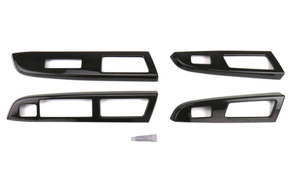 OLM カーボンファイバー スイッチパネルカバー - 2015-2016 WRX / 2015-2016 STI用