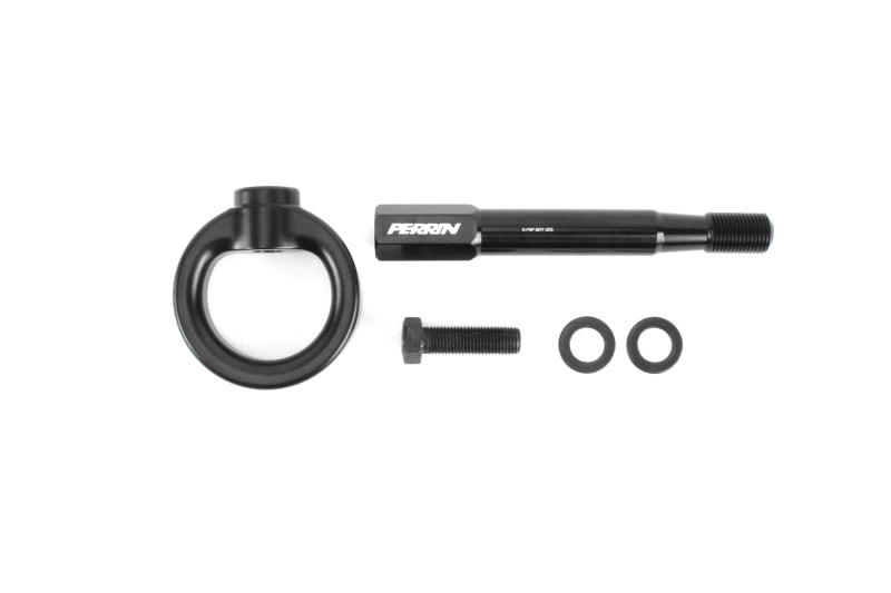 Perrin 08-14 Subaru WRX/STI（ハッチバック）トーイングフックキット（リア） - ブラック