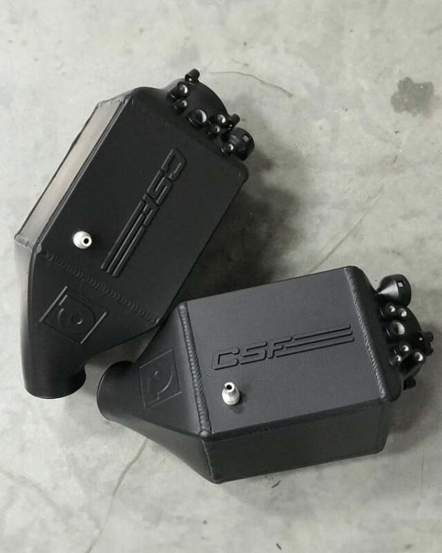 CSF 12-16 BMW M5 (F10) / 12-18 BMW M6 (F06/F12/F13) ツインチャージエアクーラーセット - サーマルブラック