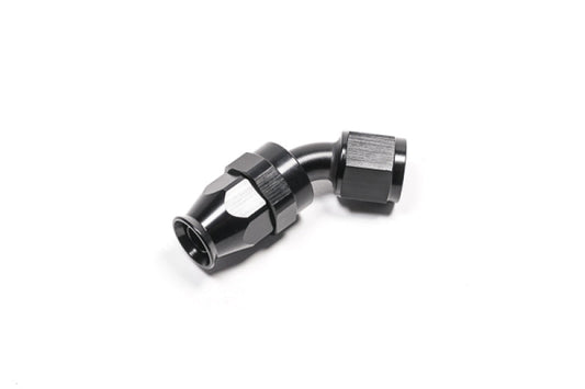 Radium Engineering -8AN 45度 PTFE ホースエンド - ブラック