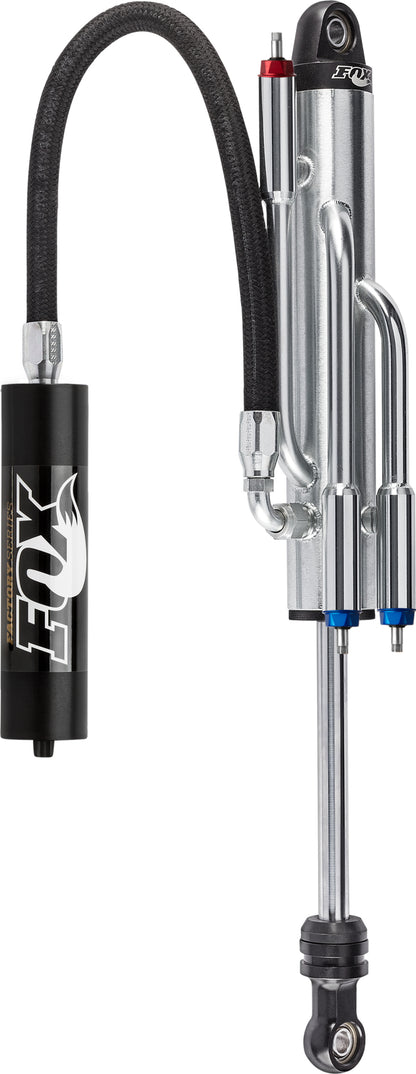 Fox 2.5 Factory Series 10インチ（約254mm）リモートリザーバー付き3チューブバイパスショック（圧縮2段階／伸び1段階）7/8インチ（約22.2mm）シャフト（21/70）- ブラック
