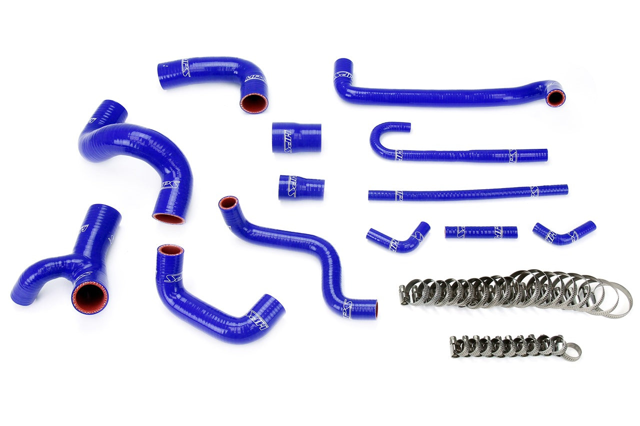HPS シリコン ホース キット - ラジエーターおよびヒーター ホース 57-1209-BLUE