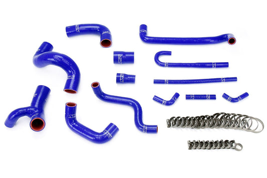 HPS シリコン ホース キット - ラジエーターおよびヒーター ホース 57-1209-BLUE
