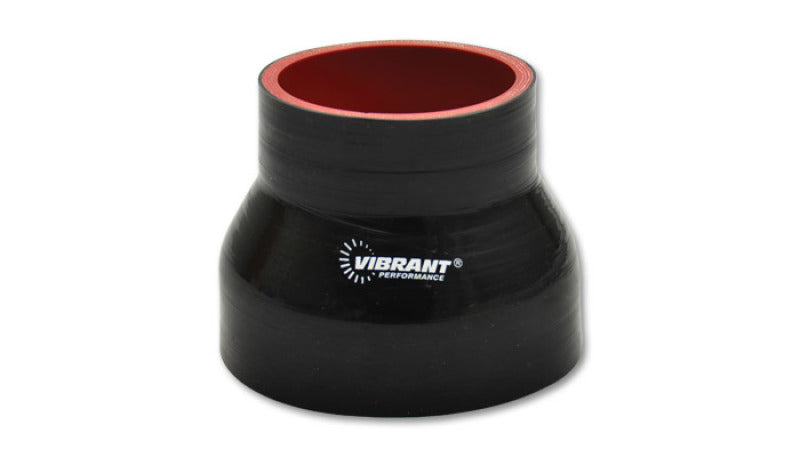 Vibrant 4層 シリコンレデューサー 3インチ(約76mm) x 2.75インチ(約70mm) 長さ4.5インチ(約114mm) (ブラック)
