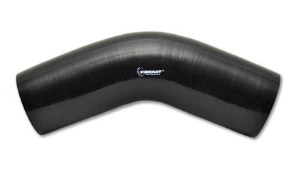 Vibrant 4層強化 シリコンエルボー 45度 内径3.5インチ(約89mm) (ブラック)