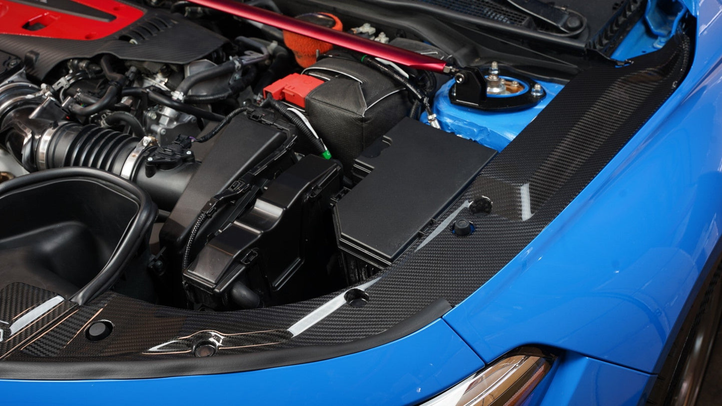 APR Performance カーボンファイバー ラジエータークーリングプレート - ホンダ FL5 シビック タイプR