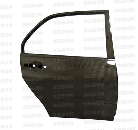 Seibon 2003-2008 ミツビシ エボリューション8 純正形状 カーボンファイバー リアドアセット