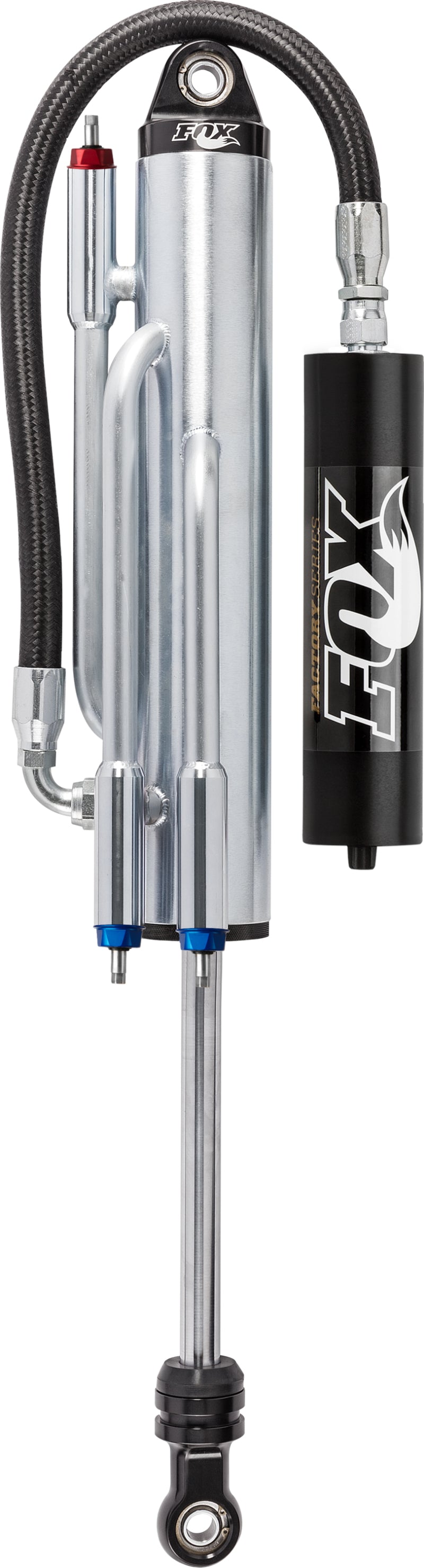 Fox 3.0 Factory Series 18インチ リモートリザーバー 3チューブ バイパス（2コンプレッション／1リバウンド）ショック 7/8インチ（約22.2mm）（32/70） - ブラック