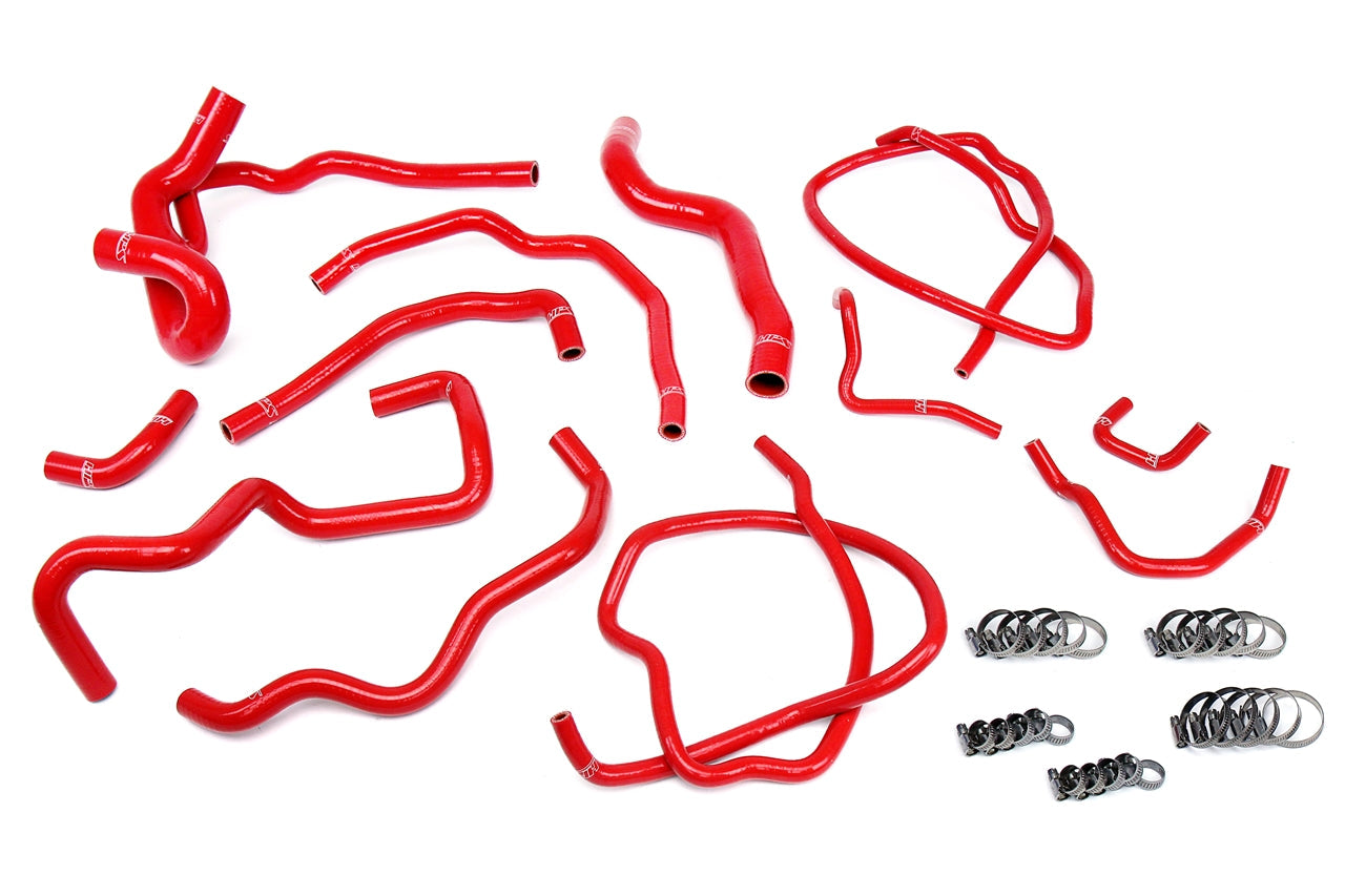 HPS シリコン ホース キット - ラジエーターおよびヒーター ホース 57-1511-RED