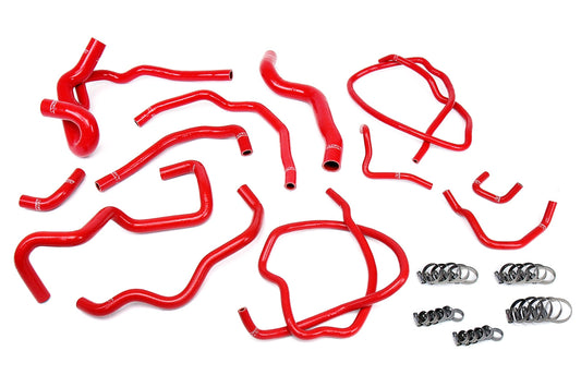 HPS シリコン ホース キット - ラジエーターおよびヒーター ホース 57-1511-RED