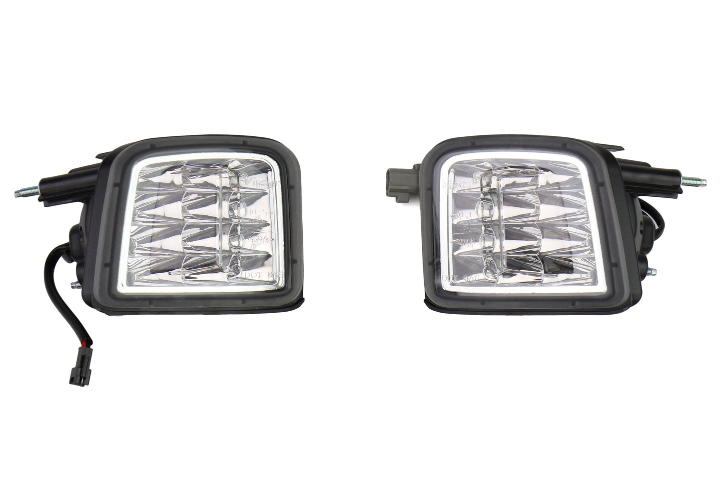 OLM USDM LEDフロントターンシグナルハウジング - クリアレンズ＆クロームリフレクター - 2015-2017 スバル WRX / STI