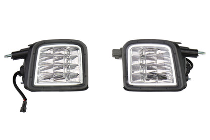 OLM USDM LEDフロントターンシグナルハウジング - クリアレンズ＆クロームリフレクター - 2015-2017 スバル WRX / STI