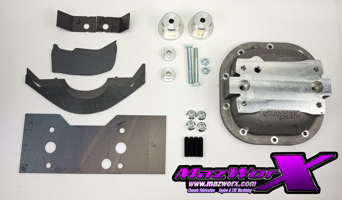 Mazworx - S14 240SX 8.8 IRSキット Grannasデフカバー付き (12103)
