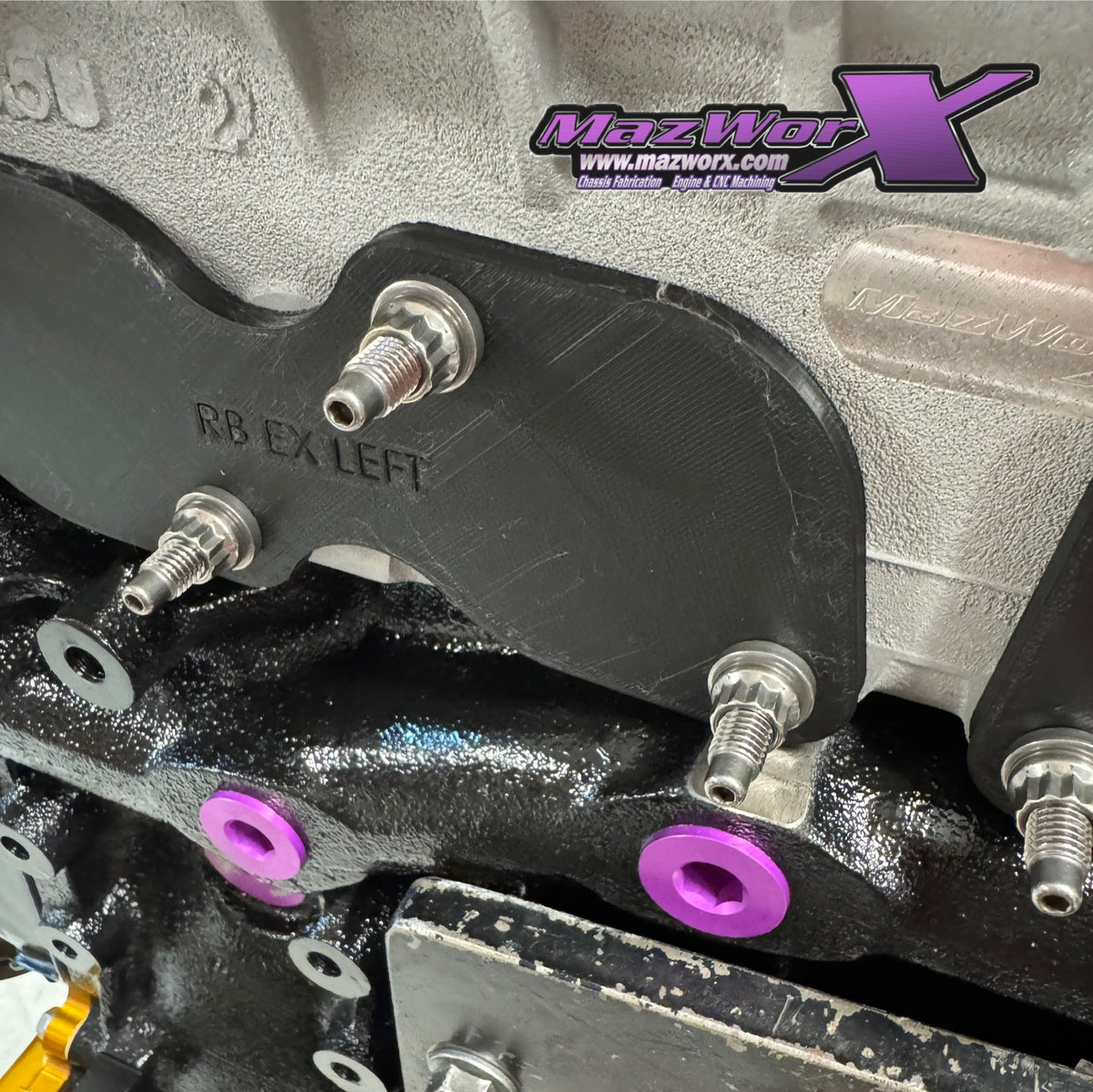 Mazworx - RB26 ステンレスエキゾーストスタッドキット (12153-SS)