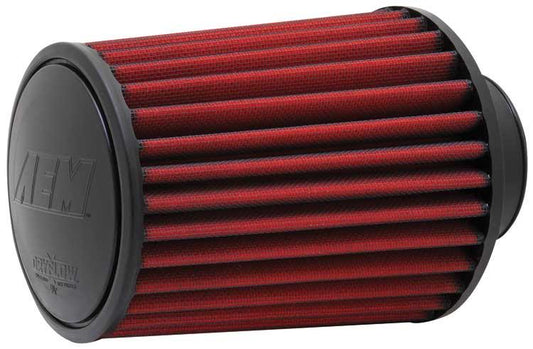 AEM 2.75インチ内径フランジ × 6.25インチ外径ベース × 7インチ高さ ドライフローコニカルエアフィルター