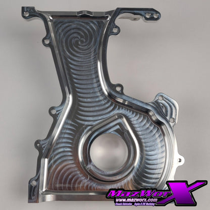 Mazworx - SR20 ドライサンプ用 ビレットフロントカバー (13500-SR20DS)