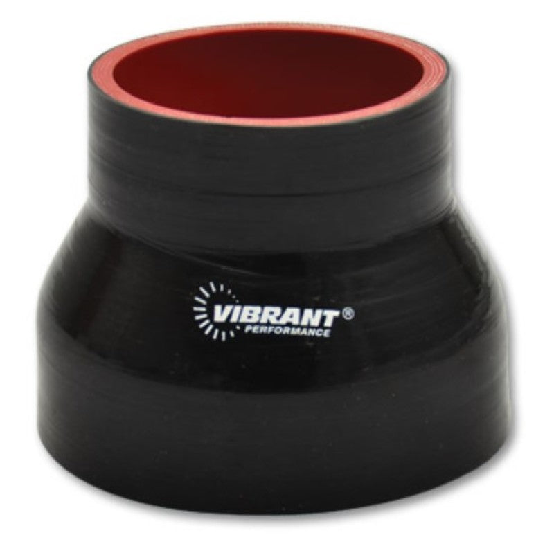 Vibrant 4層 シリコンレデューサー 5インチ(約127mm) x 4インチ(約102mm) 長さ4.5インチ(約114mm) (ブラック)