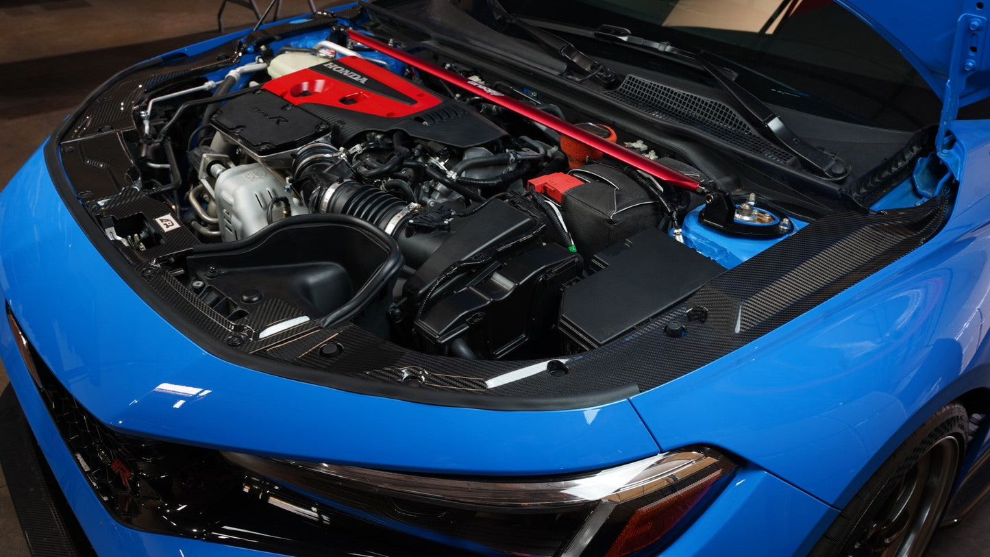 APR Performance カーボンファイバー ラジエータークーリングプレート - ホンダ FL5 シビック タイプR
