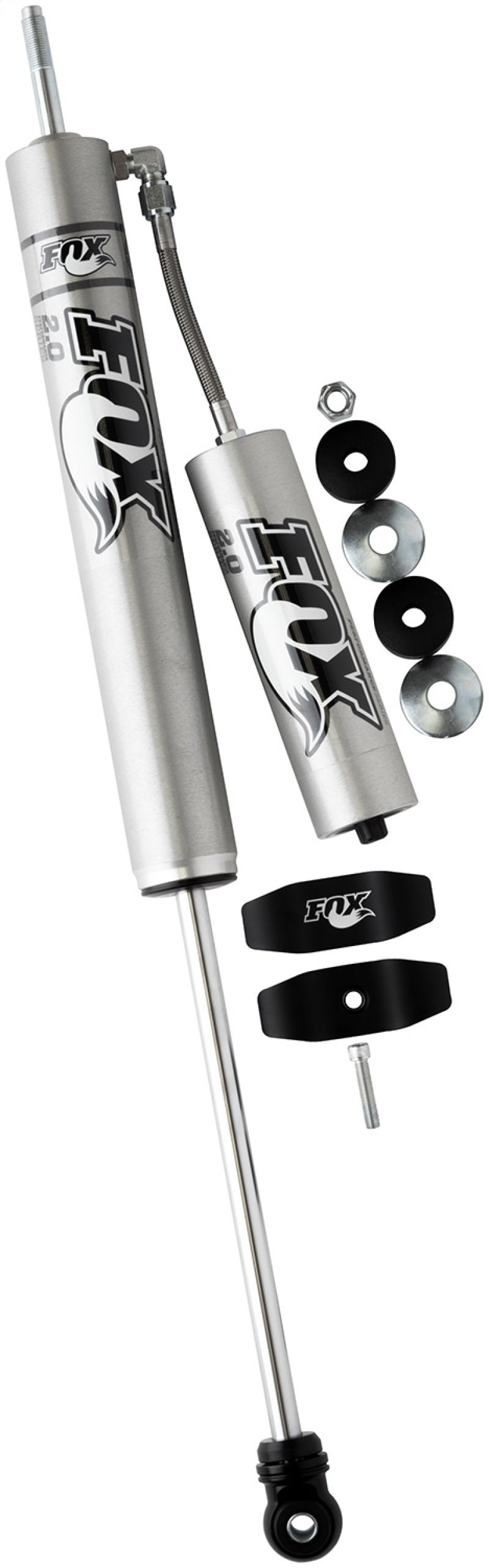 Fox 07+ Jeep JK 2.0 Performance Series 11.6インチ（約295mm）スムースボディリモートリザーバー フロントショック / 4-6インチ（約100-150mm）リフト
