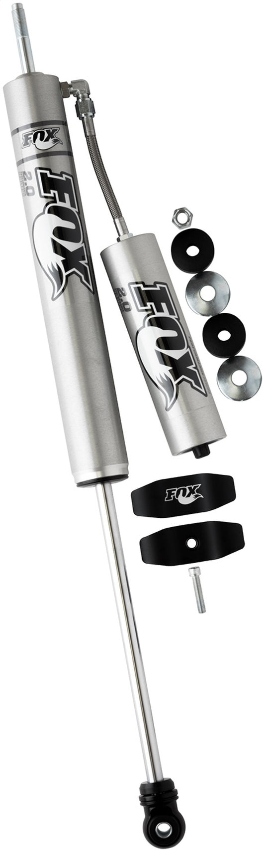 Fox 07+ Jeep JK 2.0 Performance Series 11.6インチ（約295mm）スムースボディリモートリザーバー フロントショック / 4-6インチ（約100-150mm）リフト