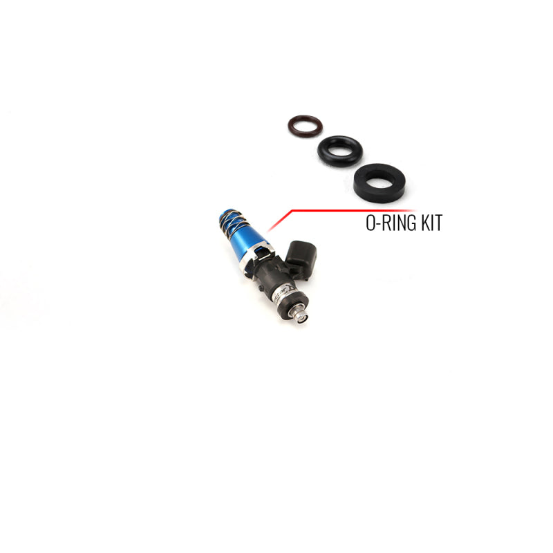 Injector Dynamics インジェクター用 Oリング/シールサービスキット（11mmトップアダプター＆-204ロワークッション付き）