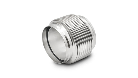 Vibrant ステンレス ベローズアッセンブリー ソリッドライナー付 電解研磨 入口/出口内径4インチ(約102mm) 全長4インチ(約102mm)