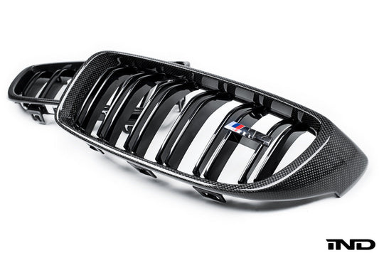iND f8x m3 m4 carbon fiber front grille set - iND Distribution