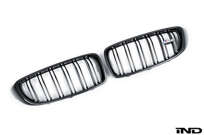 iND f8x m3 m4 carbon fiber front grille set - iND Distribution