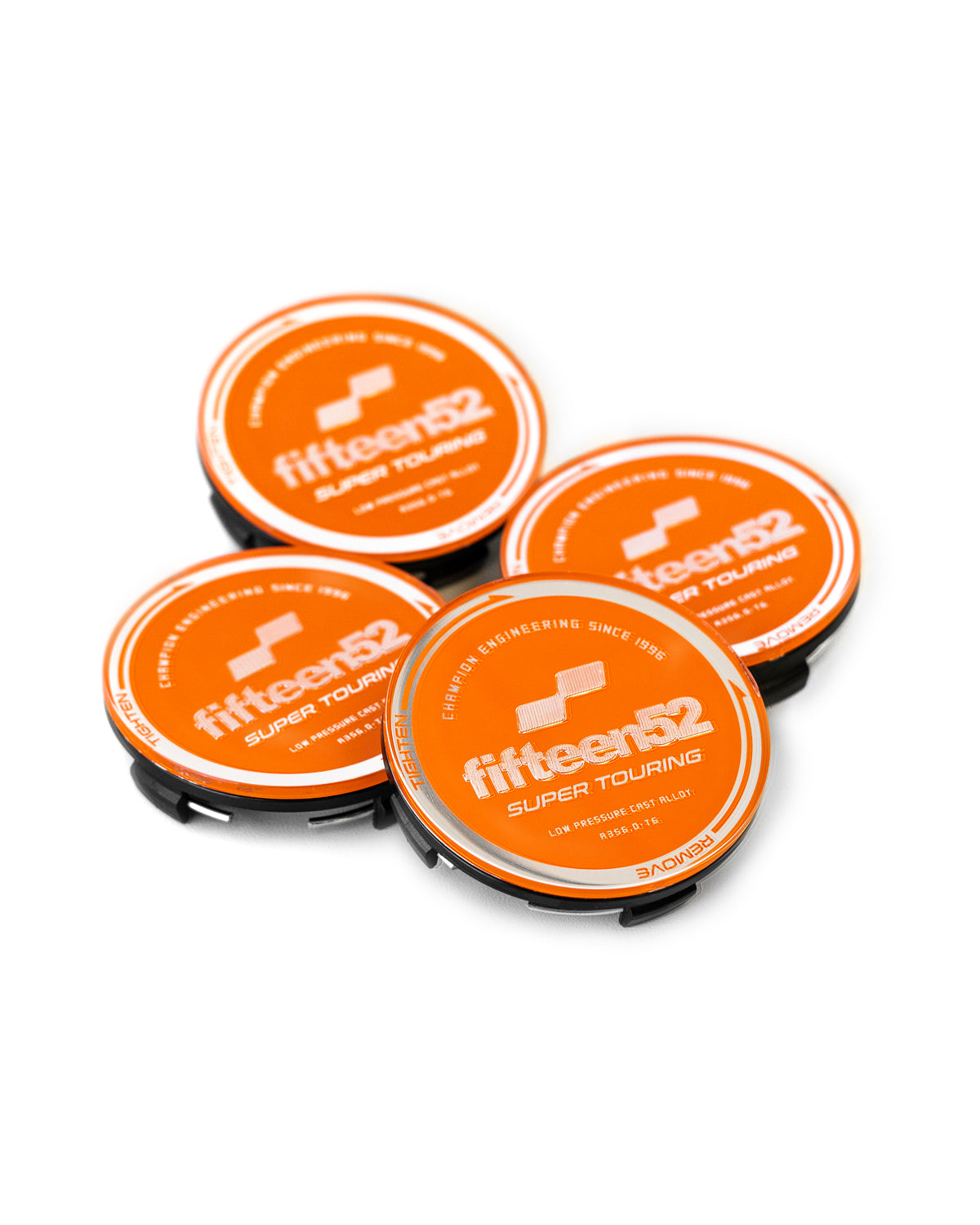 fifteen52 スーパーツーリング センターキャップセット_オレンジ/クローム