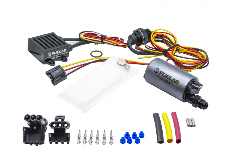 Fuelab 253 インタンク ブラシレス燃料ポンプキット -6ANアウトレット付/72002/74101/プリフィルター - 500 LPH