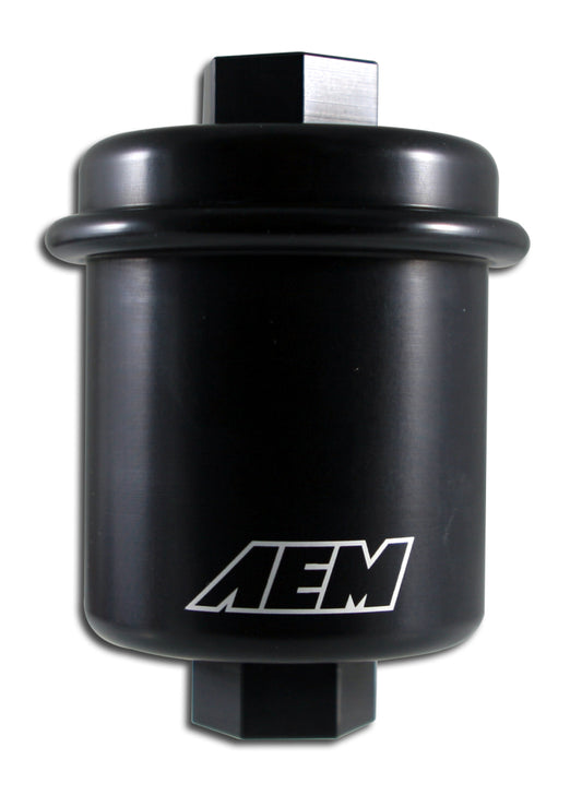 AEM 94-01 Acura Integra / 94-97 Honda Accord / 96-00 Civic / 97-01 Prelude ブラック フューエルフィルターキット