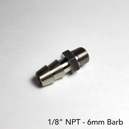 Ticon フィッティング 1/8NPT - 6mmバーブ 全長28mm