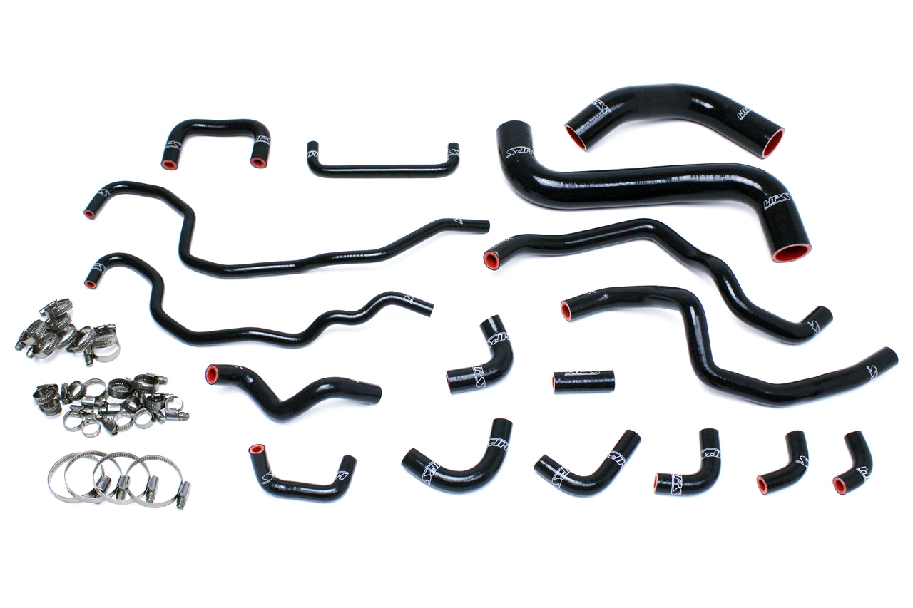 HPS シリコン ホース キット - ラジエーターおよびヒーター ホース 57-1516-BLK