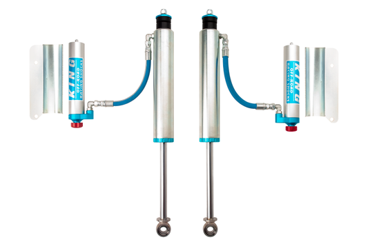 King Shocks 89-97 トヨタ ランドクルーザー 80 リア 2.5インチ径リモートリザーバーショック 0-2インチ（約0-5cm）リフト用 調整式（ペア）