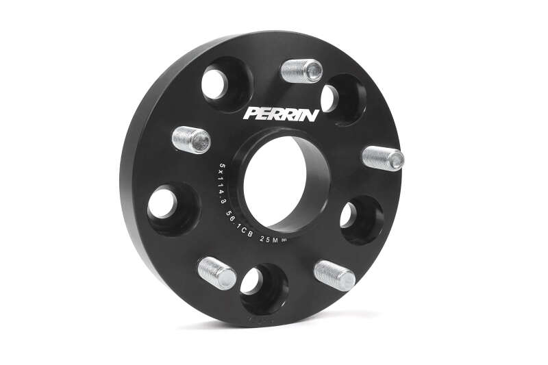 Perrin スバル 25mm ホイールスペーサー 5x114.3 ボルトパターン 56mmセンターハブ - ブラック