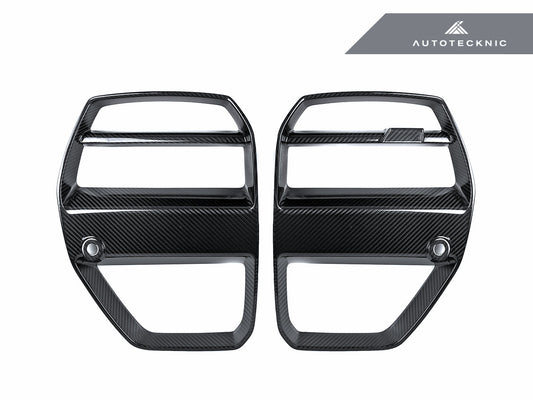 AutoTecknic G8X M3 / M4 ドライカーボン モータースポーツ V1 フロントグリル
