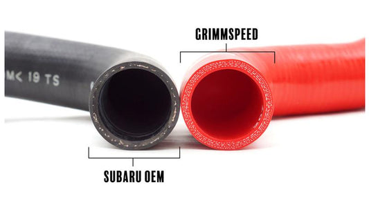 GrimmSpeed シリコン製ラジエーターホースキット ブラック | スバル 2008-2014年 WRX / 2008-2017年 STI / 2009-2013年 フォレスターXT