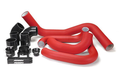Perrin 22-26 Subaru WRX VB フロントマウントインタークーラーブーストチューブキット - レッド