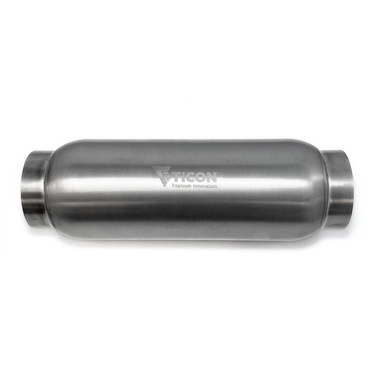 Ticon チタン バレット型 レゾネーター 入口/出口4インチ(約102mm) 本体径5インチ(約127mm) 長さ7インチ(約178mm)